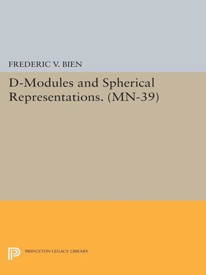 cover image of D-Modules and Spherical Representations